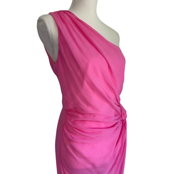 SAU LEE Helene Dress in Pink 6 New Womens Chiffon Maxi Gown - Picture 8 of 14